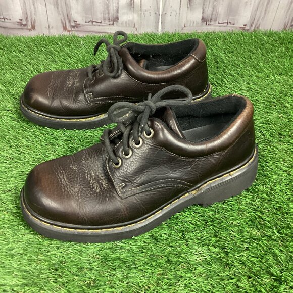 Vintage Dr. Martens Brown Leather Shoes England main image 12